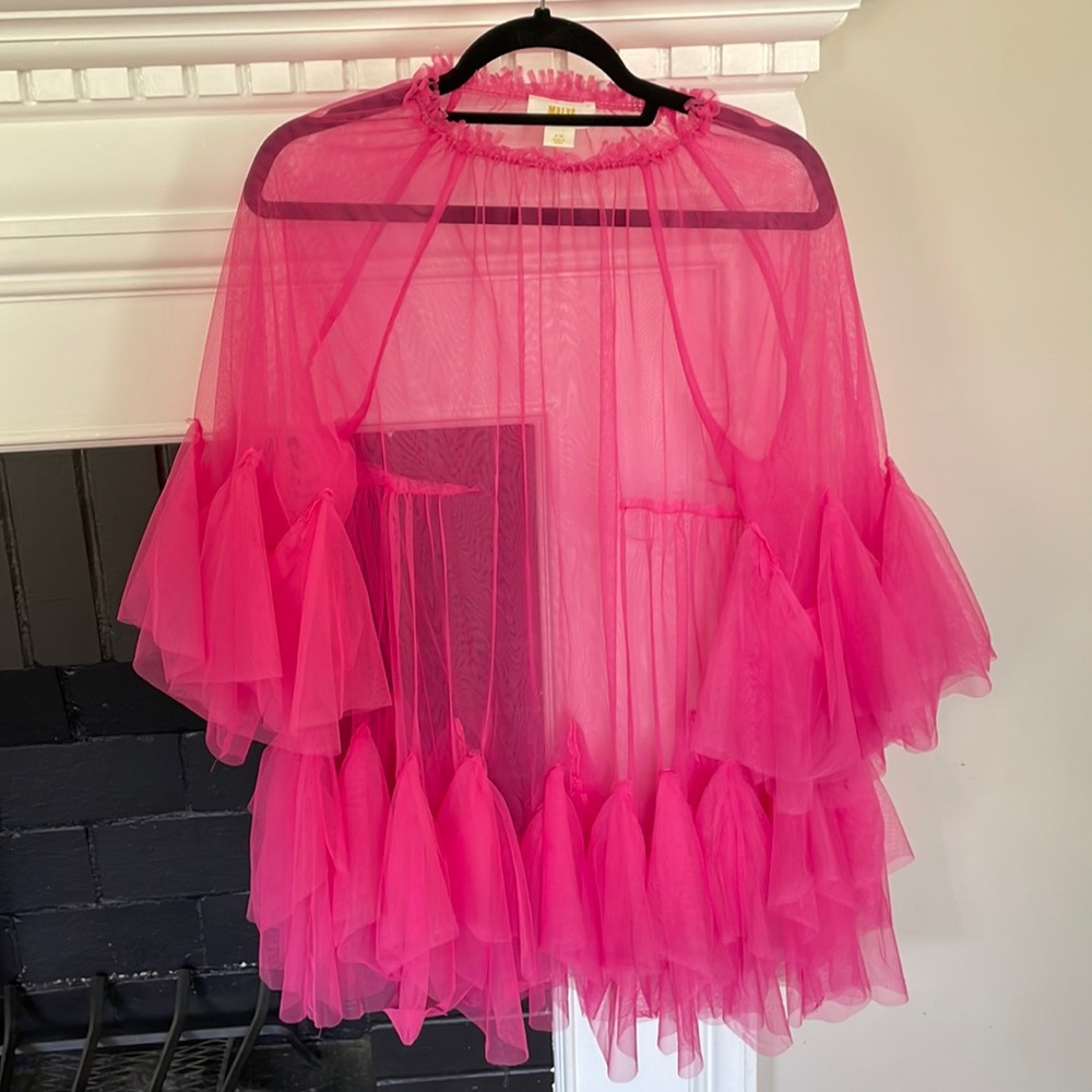Maeve By Anthropologie Mini Tulle Layer Pink Size S/M